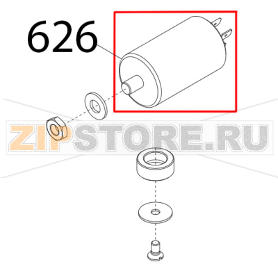 Condensatore 8 uF, codolo M8 Sirman Mirra 300 Y09 Condensatore 8 uF, codolo M8 Sirman Mirra 300 Y09Запчасть на деталировке под номером: 626