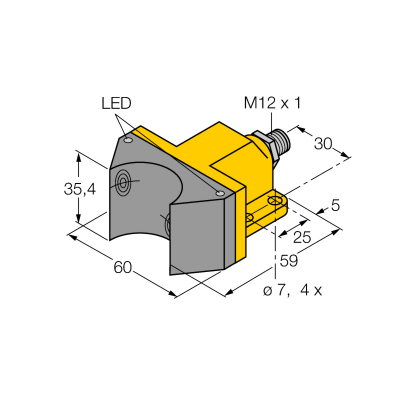 Датчик индуктивный Turck NI4-DSU35-2Y1X2-H1140 