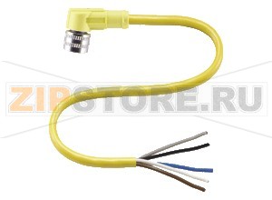 Кабель датчика-исполнительного устройства Female connector V15-W-YE2M-PVC Pepperl+Fuchs Описание оборудованияFemale cordset, M12, 5-pin, PVC cable