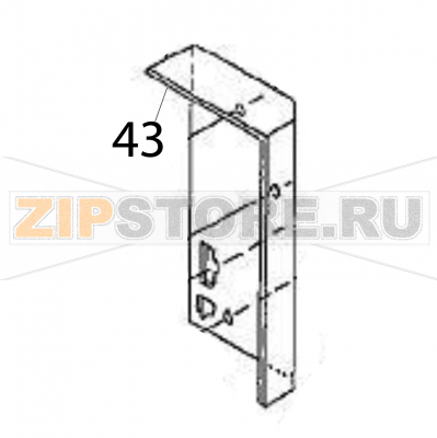 KB PCB Cover Sato HR224 TT KB PCB Cover Sato HR224 TTЗапчасть на деталировке под номером: 43Название запчасти на английском языке: KB PCB Cover Sato HR224 TT.