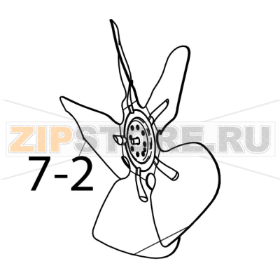 Крыльчатка 230/28 Polair DM110Sd-S Крыльчатка 230/28 Polair DM110Sd-SЗапчасть на деталировке под номером: 7-2