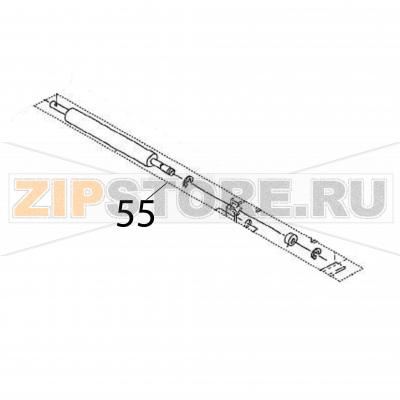 Platen roller S/A Sato HR224 TT Platen roller S/A Sato HR224 TTЗапчасть на деталировке под номером: 55Название запчасти на английском языке: Platen roller S/A Sato HR224 TT.