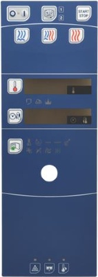 TARGA ELETTRONICA BLU 