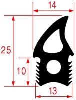 OVEN DOOR GASKET 3070 mm