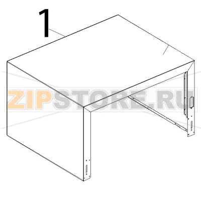 Manttllo inox Unox XVC 104 Manttllo inox Unox XVC 104Запчасть на деталировке под номером: 1