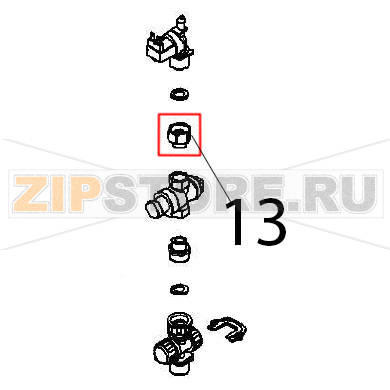 Sleeve F3/4 M1/2 Angelo Po FX101E1 Sleeve F3/4 M1/2 Angelo Po FX101E1Запчасть на деталировке под номером: 13