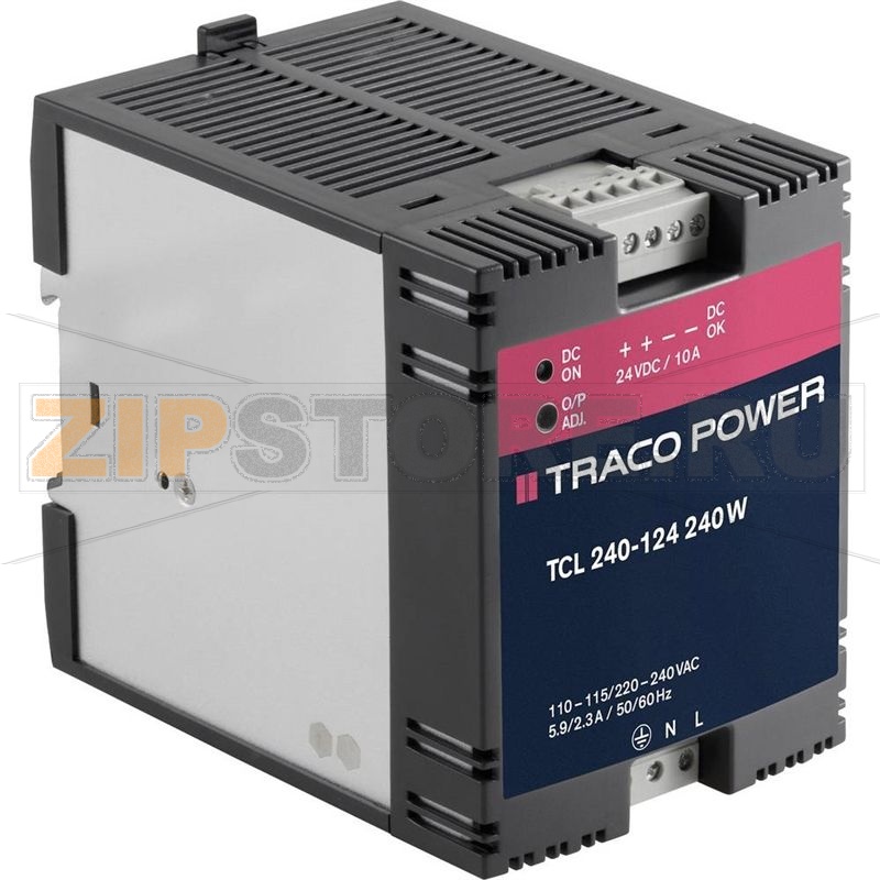 TCL 240-124 - Блок питания на DIN-рейку, 24 V/DC, 10 A, 240 W Traco Power