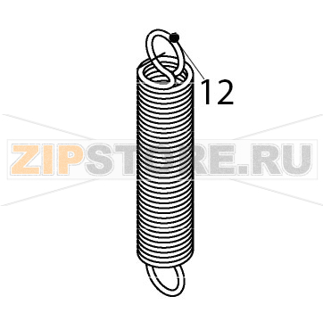 Spring Hoshizaki IM-65NE Spring Hoshizaki IM-65NEЗапчасть на деталировке под номером: 12