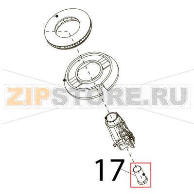 Air regulation bushing D22 Tecnoinox PF105GG7 Air regulation bushing D22 Tecnoinox PF105GG7Запчасть на деталировке под номером: 17