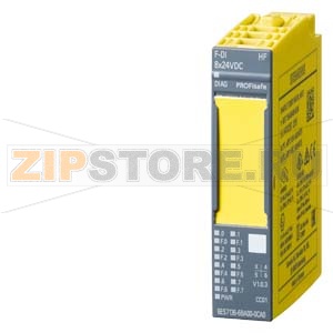 SIMATIC DP, ЭЛЕКТРОННЫЙ МОДУЛЬ ДЛЯ ET 200SP, 8 F-DI PROFISAFE, =24 В, 15 ММ ШИРИНОЙ, МОДУЛЬ ДИСКРЕТНЫХ ВХОДОВ ДЛЯ СИСТЕМ ПОВЫШЕННОЙ БЕЗОПАСНОСТИ ДО PL E (ISO 13849-1)/ SIL3 (IEC 61508) Siemens 6ES7136-6BA00-0CA0 
