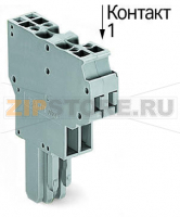 2-проводная розетка; 4 mm; 3-пол.; 4,00 mm; серые, синие, желто-зеленые Wago 769-123/000-039