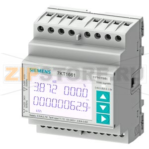 SENTRON, измерительный инструмент, 7KT PAC1600, LCD, L-L: 400 V, L-N: 230 V, 5 A, DIN-рейка, 3-фаз., M-bus + MID, прямая / активная / реактивная Siemens 7KT1664 