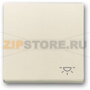 Клавиша выключателя c символом &quot;Свет&quot;, слоновая кость ABB 2CKA001751A3187 