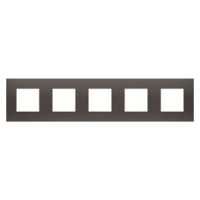 Рамка пятиместная, двухмодульная, антрацитовая ABB 2CLA227500N1801