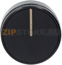 KNOB STAR BLACK ø 39 mm 