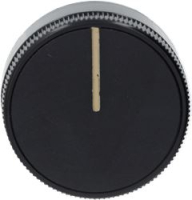 KNOB STAR BLACK ø 39 mm