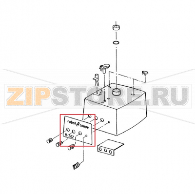 Передняя панель Robot Coupe R 502 Передняя панель Robot Coupe R 502

Запчасть на сборочном чертеже под номером: 8