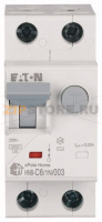 Переключатель комбинированный УЗО/АЗС Eaton HNB-C6/1N/003