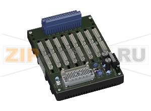 Терминальная панель Termination Board HiDTB08-TRI-AOISD-EL-PL Pepperl+Fuchs SupplyRated voltage24 V DC , in consideration of rated voltage of used isolated barriersVoltage drop0.9 V , voltage drop across the series diode on the termination board must be consideredRipple&le  10  %Fusing2 A , in each case for 8 modulesPower dissipation&le  500 mW , without modulesReverse polarity protectionyesRedundancySupplyRedundancy available. The supply for the modules is decoupled, monitored and fused.Indicators/settingsDisplay elementsLEDs PWR ON (power supply)- LED power supply I, green LED- LED power supply II, green LEDDirective conformityElectromagnetic compatibilityDirective 2014/30/EUEN 61326-1:2013 (industrial locations)ConformityElectromagnetic compatibilityNE 21:2011For further information see system description.Degree of protectionIEC 60529:2001Ambient conditionsAmbient temperature-20 ... 60 °C (-4 ... 140 °F)Storage temperature-40 ... 70 °C (-40 ... 158 °F)Mechanical specificationsDegree of protectionIP20Connectionhazardous area connection (field side): pluggable screw terminals, blue safe area connection (control side): ELCO socket, 56-pinMaterialhousing: polycarbonate, 30 % glass fiber reinforcedMassapprox. 600 gDimensions150 x 200 x 163 mm (5.9 x 7.9 x 6.42 inch) , height including module assemblyMountingon 35 mm DIN mounting rail acc. to EN 60715:2001Data for application in connection with hazardous areasEC-Type Examination CertificateCESI 11 ATEX 062Group, category, type of protection II (1)G [Ex ia Ga] IIC  II (1)D [Ex ia Da] IIIC  I (M1) [Ex ia Ma] ISafe areaMaximum safe voltage250 V (Attention! Um is no rated voltage.)Galvanic isolationField circuit/control circuitsafe electrical isolation acc. to IEC/EN 60079-11, voltage peak value 375 VDirective conformityDirective 2014/34/EUEN 60079-0:2012+A11:2013 , EN 60079-11:2012 , EN 50303:2000International approvalsCSA approvalControl drawingsee control drawing of correspoding modulesIECEx approvalIECEx CES 11.0022Approved for[Ex ia Ga] IIC [Ex ia Da] IIIC [Ex ia Ma] I