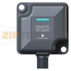 Считыватель RF240R без антенны, RS 232  IP 67,       -25 до +70 C, 50 X 50 X 30 мм, со встроенной антенной. Siemens 6GT2821-4AC40 