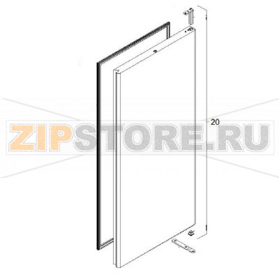 Fridge door Sagi FD70B Fridge door Sagi FD70BЗапчасть на деталировке под номером: 20Название запчасти на английском языке: Fridge door Sagi FD70B