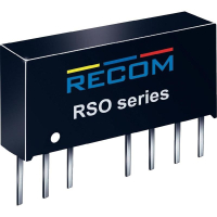 Преобразователь DC/DC, печатный монтаж, 24 В/DC, 3.3 В/DC, 300 mA, 1 Вт Recom RSO-243.3S