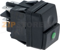 ЧЕРНЫЙ ДВУПОЛЮСНОЙ ПЕРЕКЛЮЧАТЕЛЬ 12А 250В