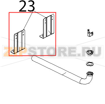 Nuovo sostegno muffola standard Unox XV 203G Nuovo sostegno muffola standard Unox XV 203GЗапчасть на деталировке под номером: 23
