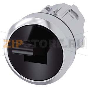 АКТУАТОР ТУМБЛЕРА, 22 ММ, КРУГЛЫЙ, МЕТАЛЛ ГЛЯНЦЕВЫЙ, ЧЕРНЫЙ, 2 КОММУТАЦИОННЫХ ПОЛОЖЕНИЯ O-I, БЕЗ ФИКСАЦИИ Siemens 3SU1050-3EC10-0AA0 
