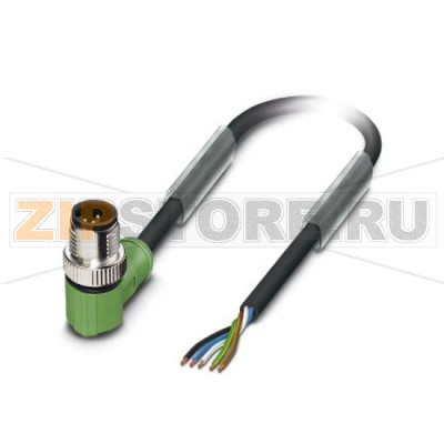 Кабель для датчика / исполнительного элемента Phoenix Contact SAC-5P-MR/ 1,5-PUR SCO 5-полюсн., PUR без галогенов, темно-серый RAL 7021, Штекеры угловой M12-SPEEDCON, А-кодирование, к свободный конец, Длина кабеля: 1,5 м.Минимальный заказ: 1 шт.Упаковка: 1 шт.