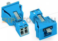 Snap-in plug; 2-pole; Cod. I; 1,50 mm; blue Wago 890-2112