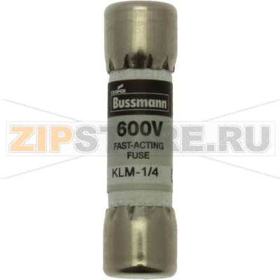Предохранитель, 0.25 A, AC 600 В, DC 600 В, 10x38 мм, UL, CSA Eaton LIMITRON FAST ACTING FUSE 