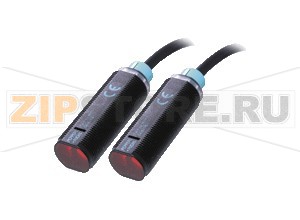 Датчик сквозного луча Thru-beam sensor GA18/GK18/25/115/161 Pepperl+Fuchs Описание оборудованияThru-beam sensor, M18 threaded housing design, plastic housing, front optical face, 20&nbspm detection range, red light, light on, AC/DC version, NPN-FET output, fixed cable