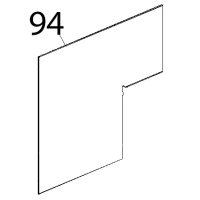 Vetro interno 633x620x6, BETFL Unox XVC 504
