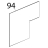 Vetro interno 633x620x6, BETFL Unox XVC 504