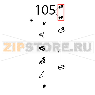 Copri viti maniglia cheftop bakertop Unox XVC 515G Copri viti maniglia cheftop bakertop Unox XVC 515GЗапчасть на деталировке под номером: 105