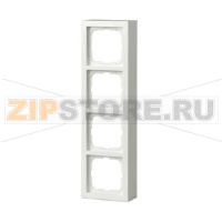 Рамка четырехместная, монтаж: наружный, белая ABB 2TKA000417G1