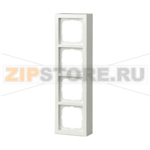 Рамка четырехместная, монтаж: наружный, белая ABB 2TKA000417G1 