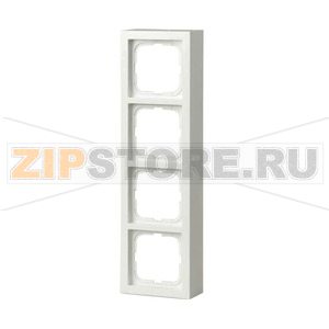 Рамка четырехместная, монтаж: наружный, белая ABB 2TKA000417G1 