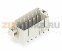 Вилка под пайку THR; 1.4 mm O solder pin; прямые; зажимное кольцо; Шаг контактов 5 мм; 5-пол.; светло-серые Wago 2092-1405/205-000