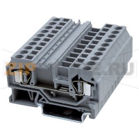 Клемма проходная, пружинная, серая CHIKU RST 4