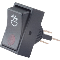 Переключатель автомобильный 12 В/DC, 20 А, 1 x выкл/вкл, красный TRU Components TC-R13-207B2