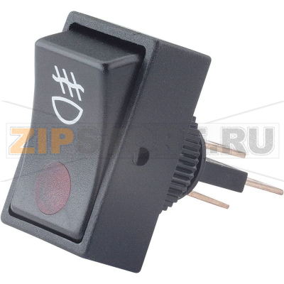 Переключатель автомобильный 12 В/DC, 20 А, 1 x выкл/вкл, красный TRU Components TC-R13-207B2 
