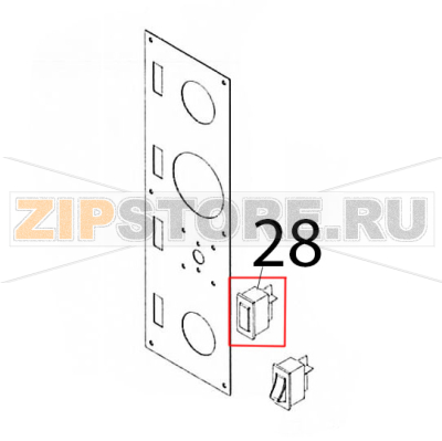 Spia luminosa verde 11x22 GAM MD44 Spia luminosa verde 11x22 GAM MD44Запчасть на деталировке под номером: 28