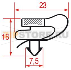 JOINT A ENCASTRER 500x355mm 