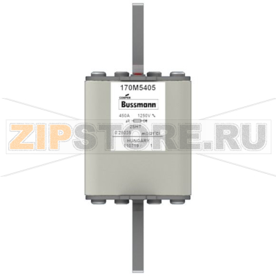 Предохранитель, 450 A, AC 1250 В, 100 кА, size 2, 59x59x150 мм, aR, IEC Eaton FUSE 450A 1250V 2 