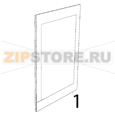 Outer glass Unox XB 895 Outer glass Unox XB 895Запчасть на деталировке под номером: 1