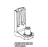 Lower door bracket Unox XBC 405