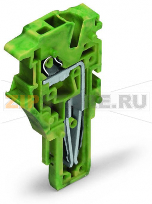 Центральный модуль для 1-проводной розетки; 2,5 мм; 1-пол.; 2,50 mm; зеленые-желто Wago 2022-177 