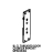BL CL Threaded door counter bracket Unox XV 893